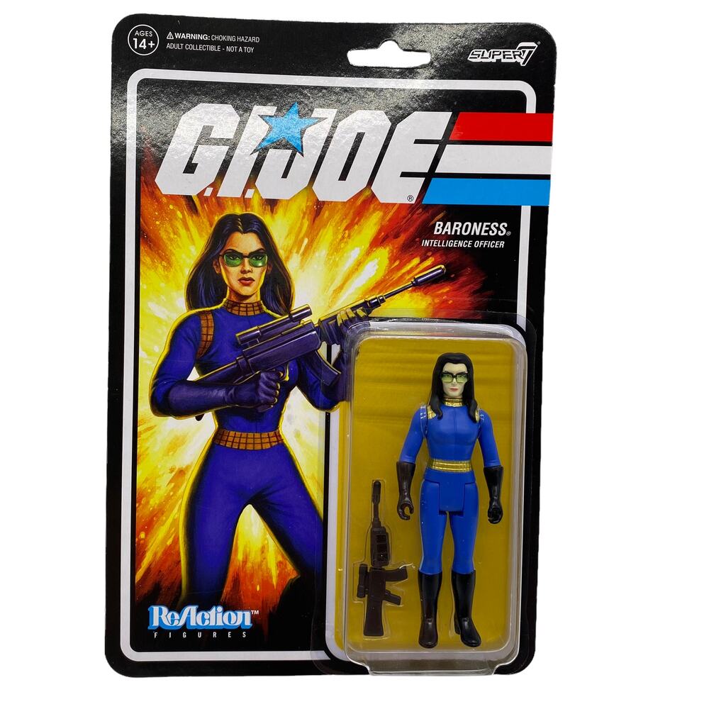 G.I. Joe Reaction Figures Baroness Intelligence Officer Super 7 New Sealed 2021